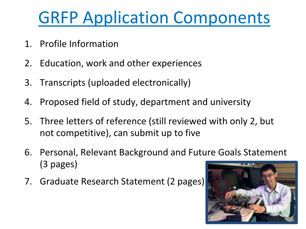 grfp application components