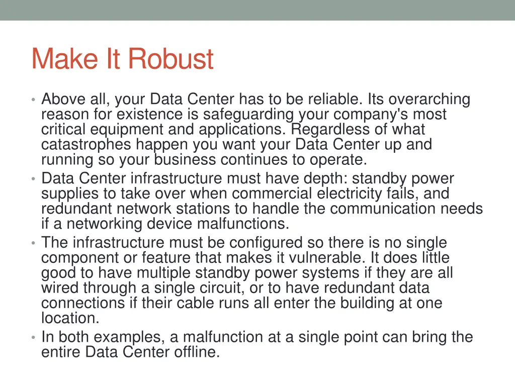 make it robust