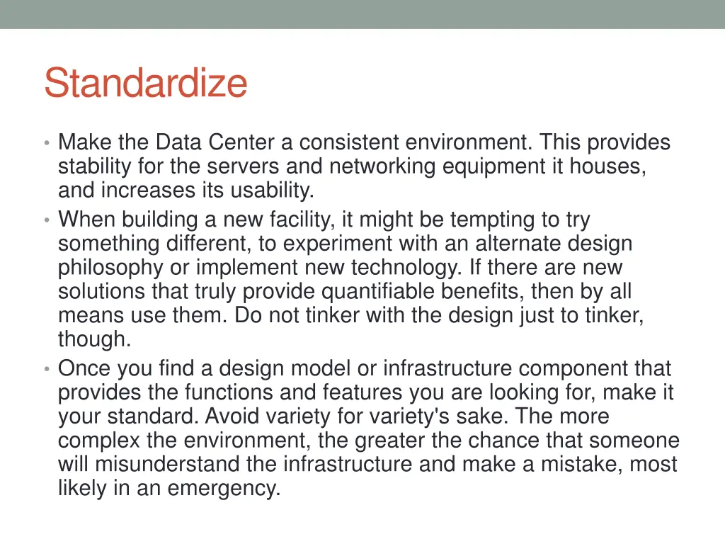 standardize