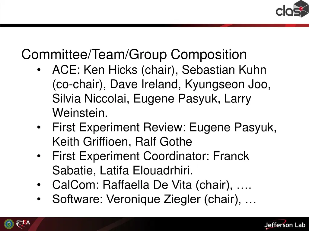 committee team group composition ace ken hicks