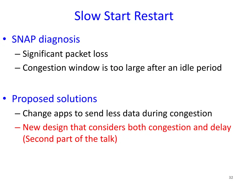 slow start restart