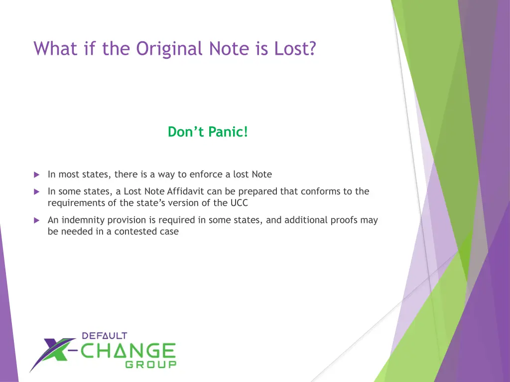 what if the original note is lost