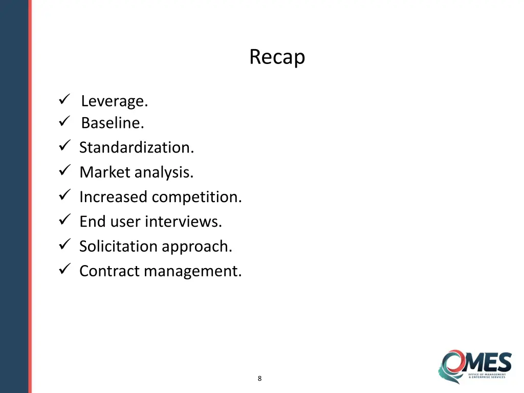 recap