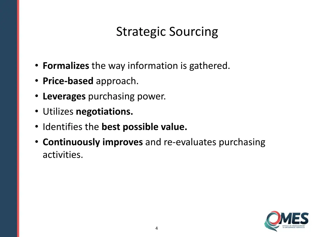 strategic sourcing