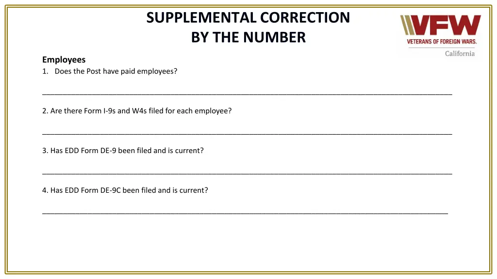 supplemental correction by the number 4