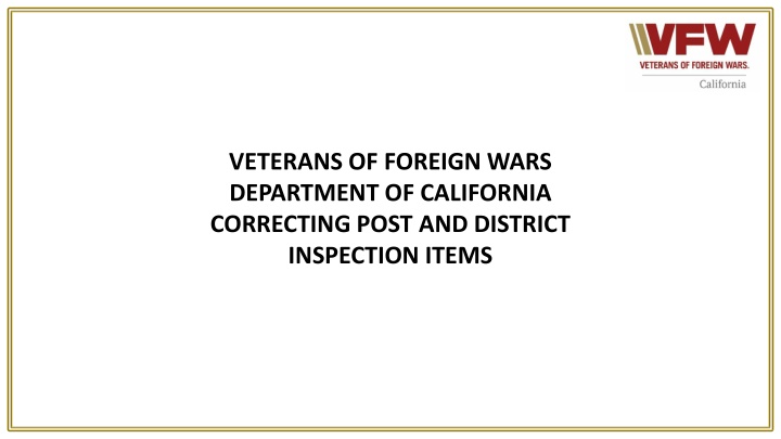 veterans of foreign wars department of california