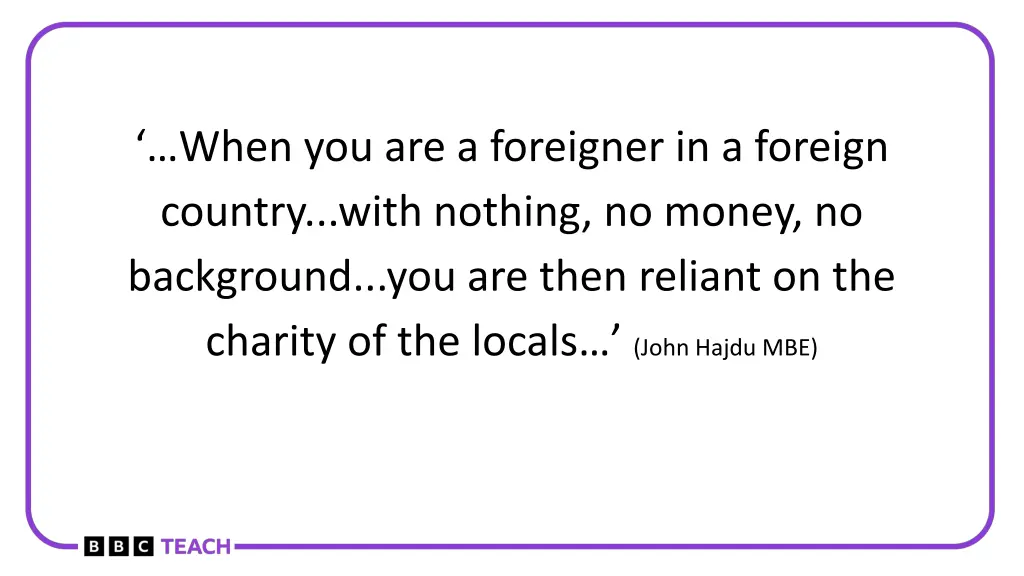 when you are a foreigner in a foreign country