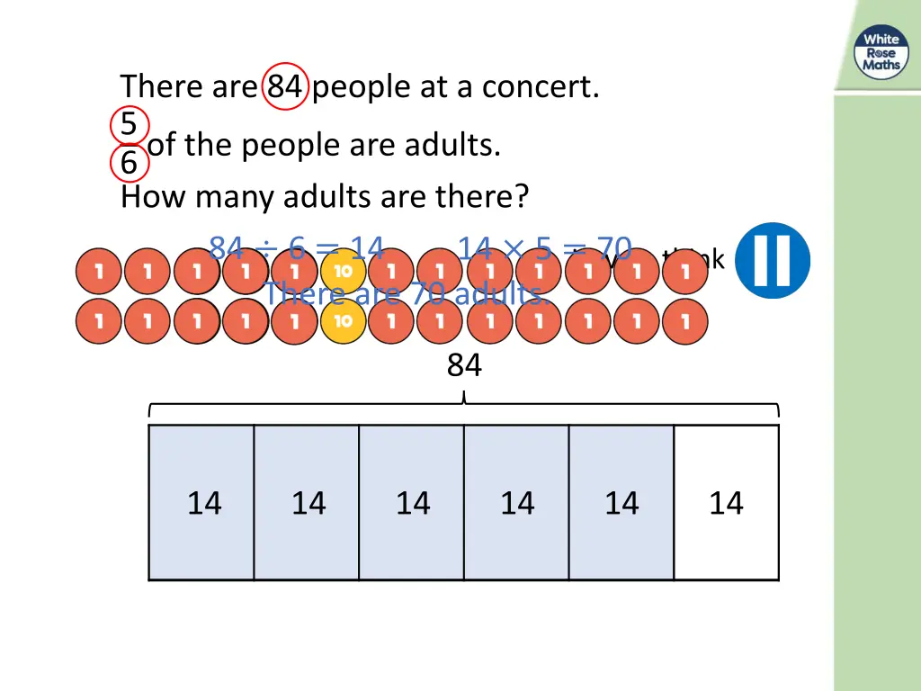 there are 84 people at a concert