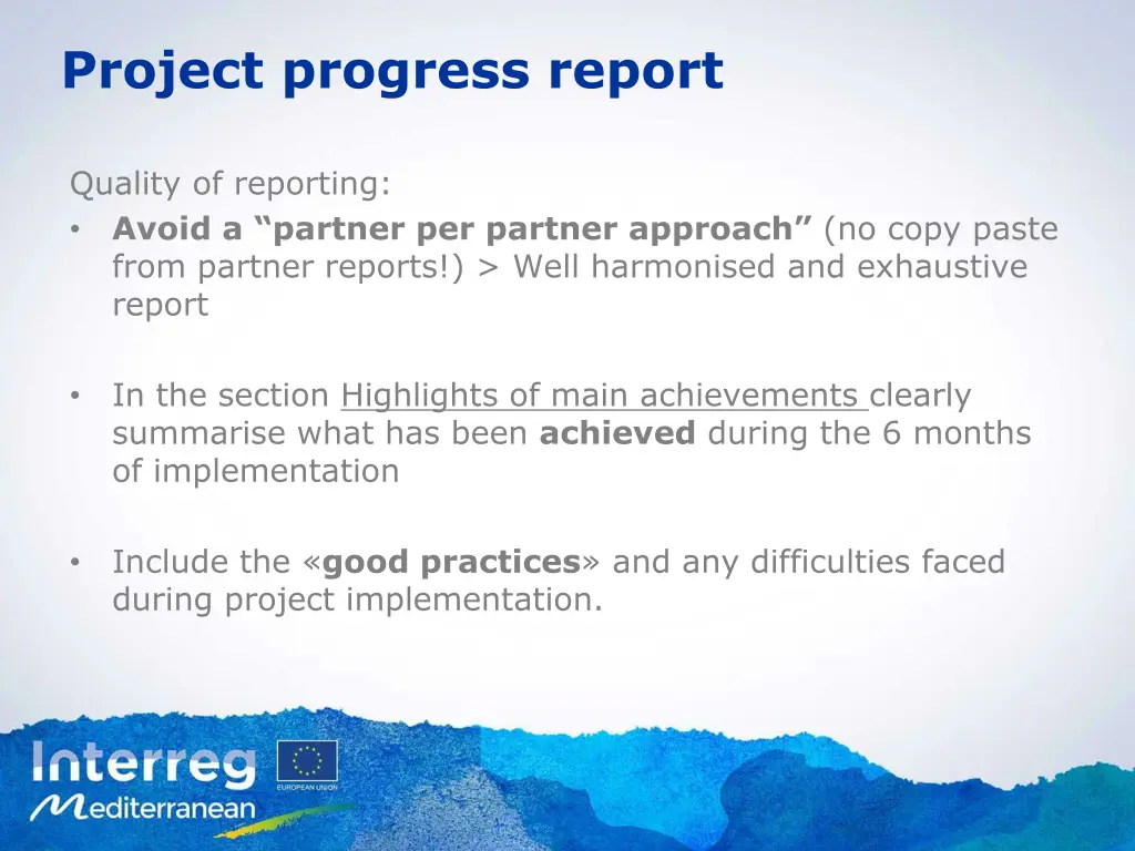 project progress report 1
