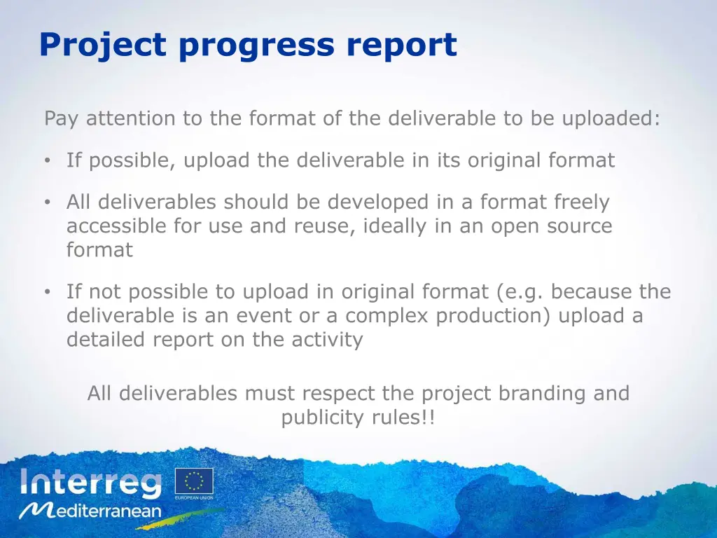 project progress report 2