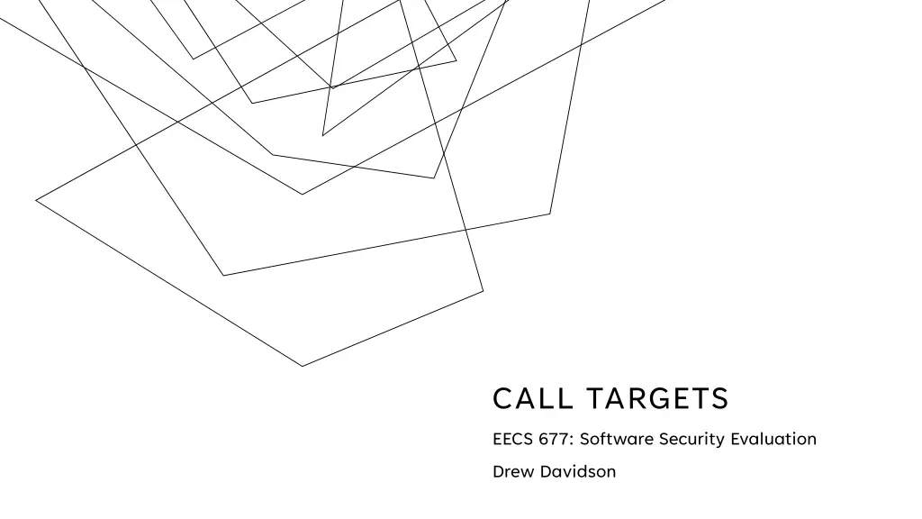 call targets eecs 677 software security