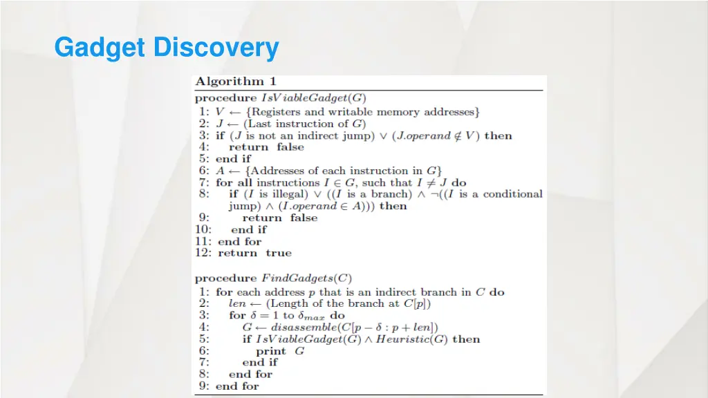gadget discovery