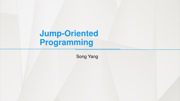 jump oriented programming