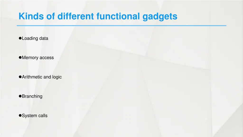 kinds of different functional gadgets