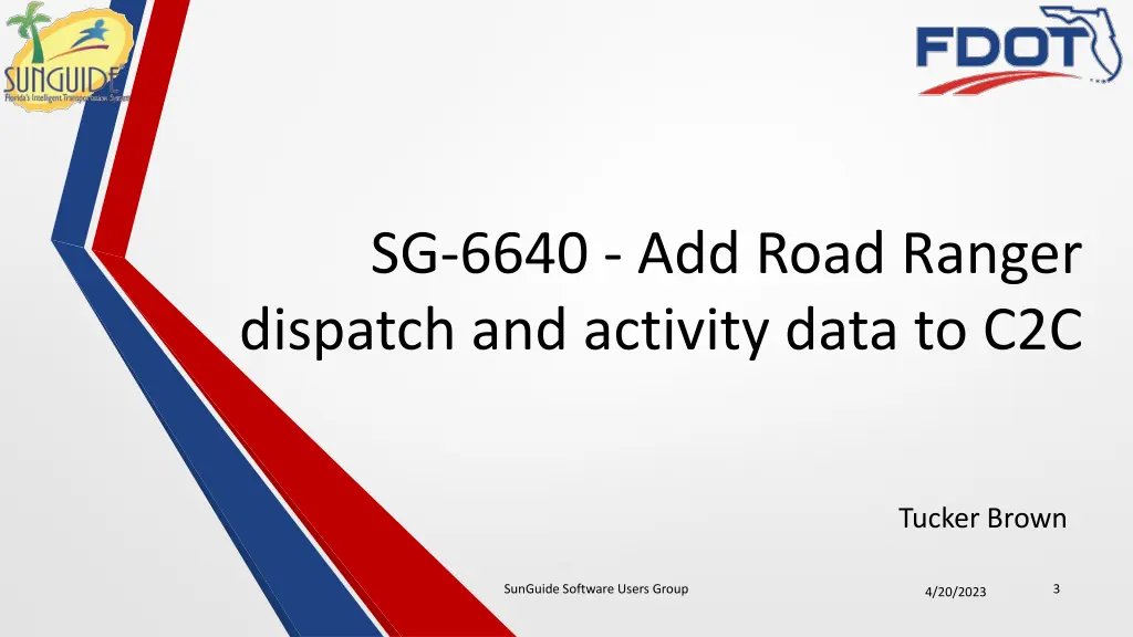 sg 6640 add road ranger dispatch and activity