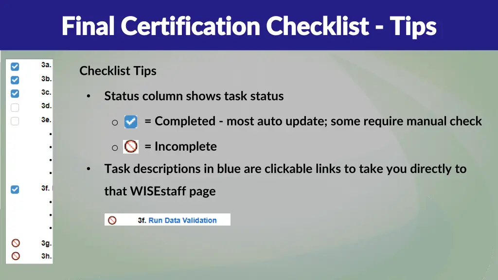 final certification checklist final certification 1