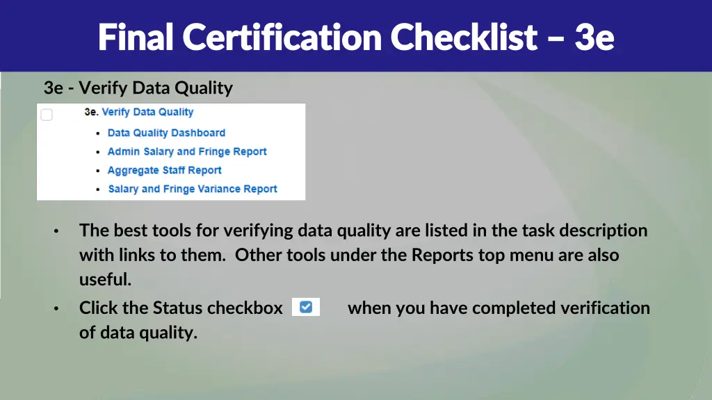 final certification checklist final certification 12