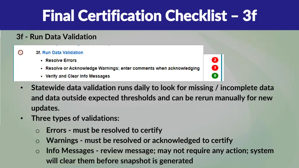 final certification checklist final certification 14