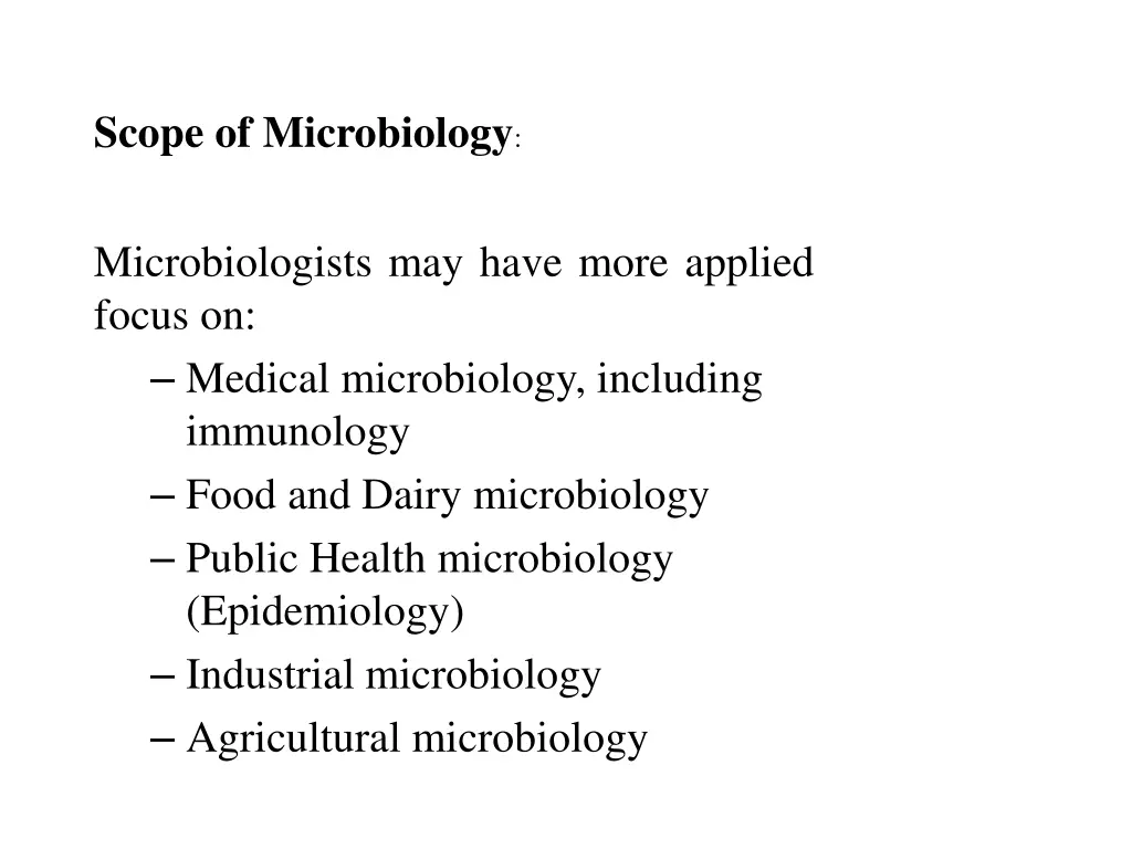 scope of microbiology