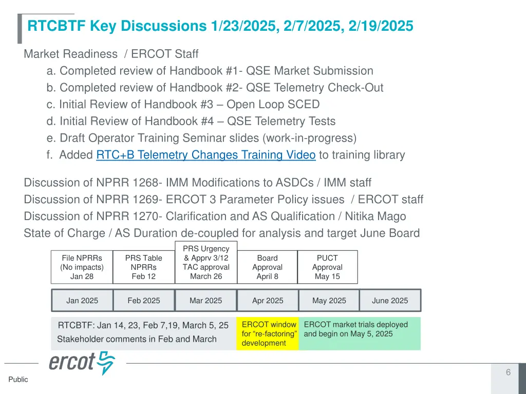rtcbtf key discussions 1 23 2025 2 7 2025