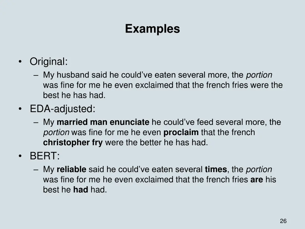 examples