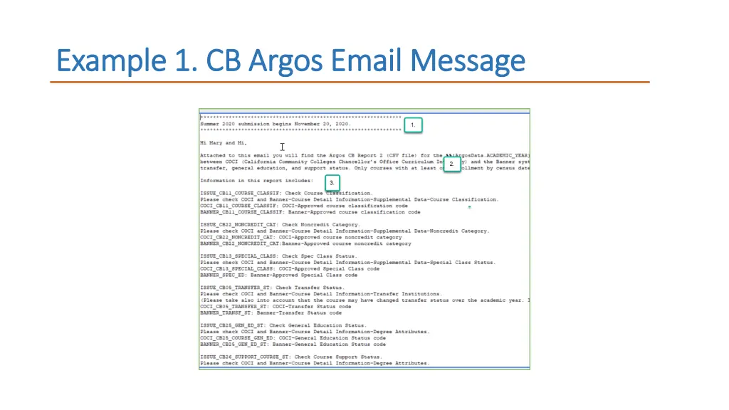 example 1 cb argos email message example