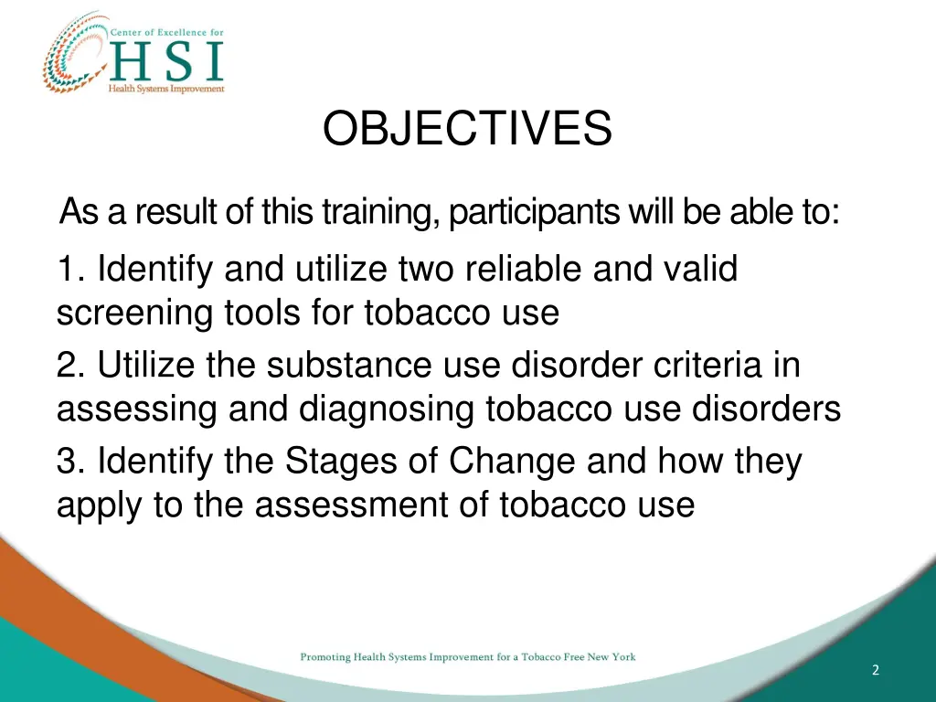 objectives