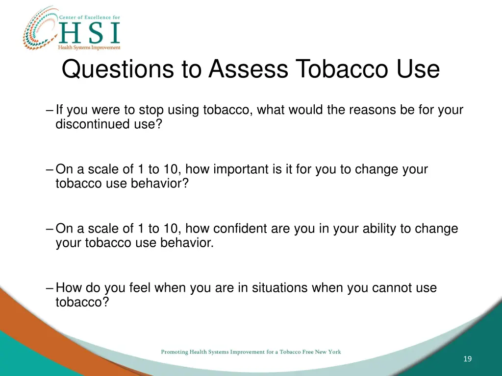questions to assess tobacco use 2