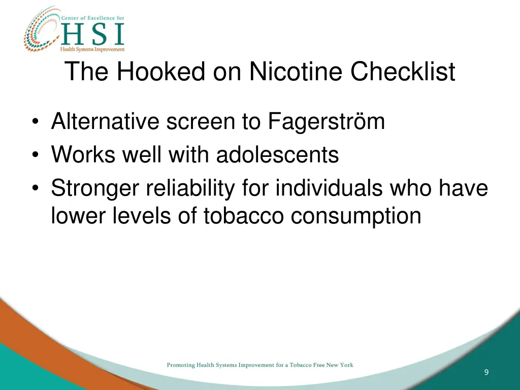 the hooked on nicotine checklist