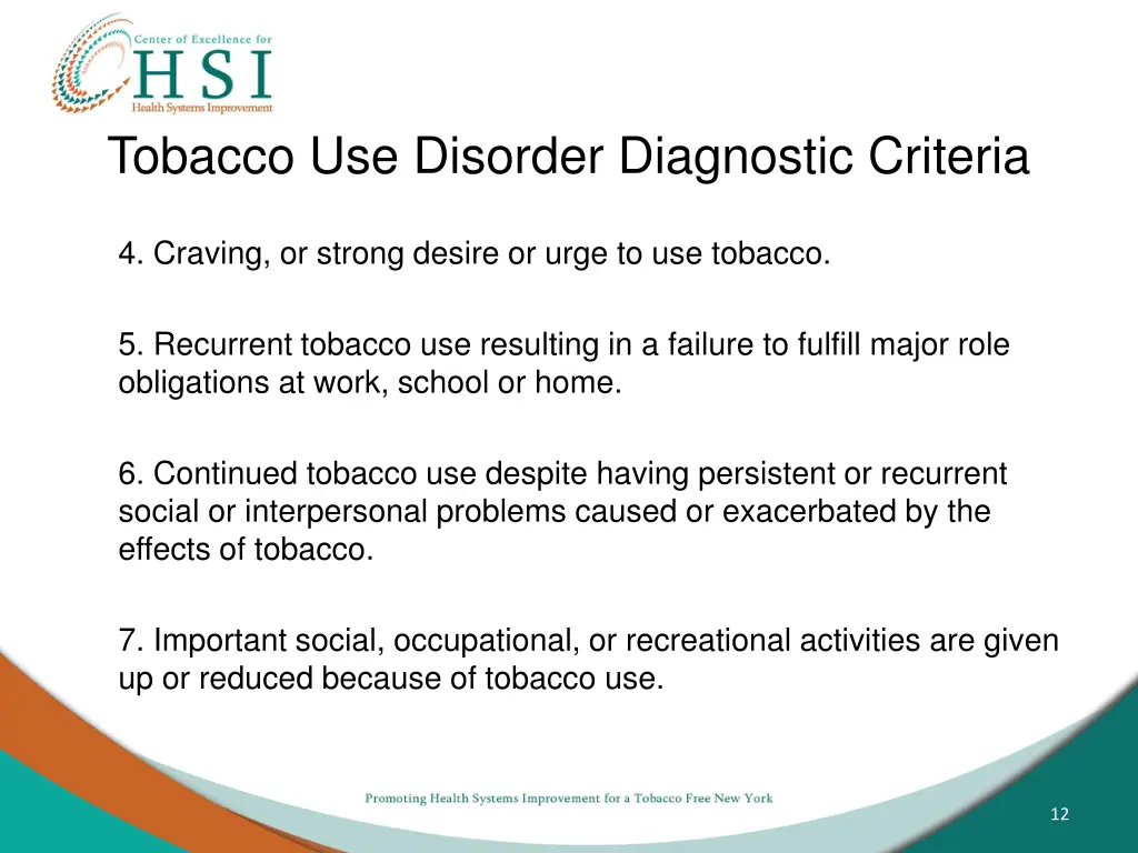 tobacco use disorder diagnostic criteria 1