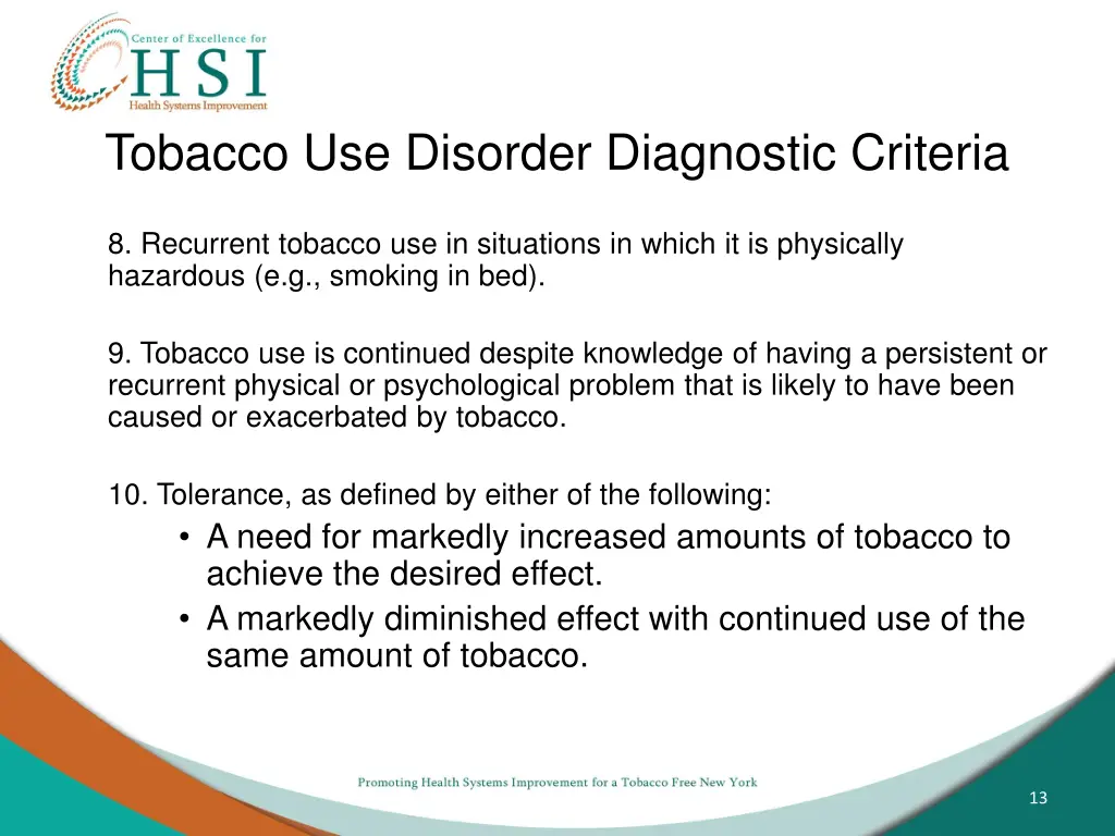 tobacco use disorder diagnostic criteria 2