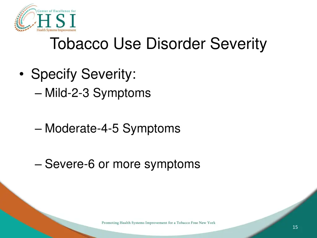 tobacco use disorder severity
