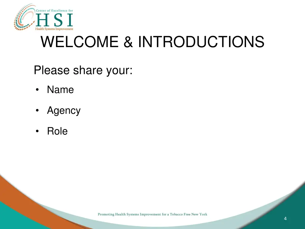 welcome introductions