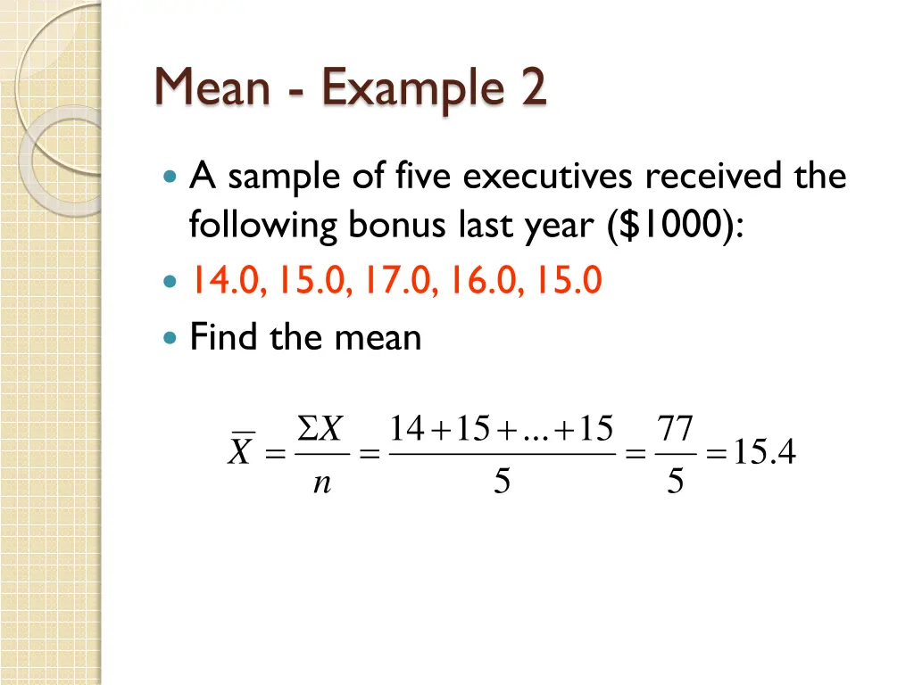 mean example 2