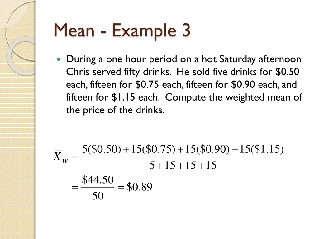 mean example 3
