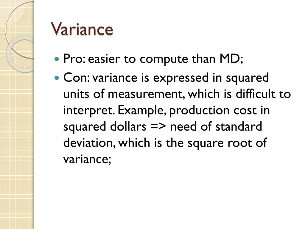 variance