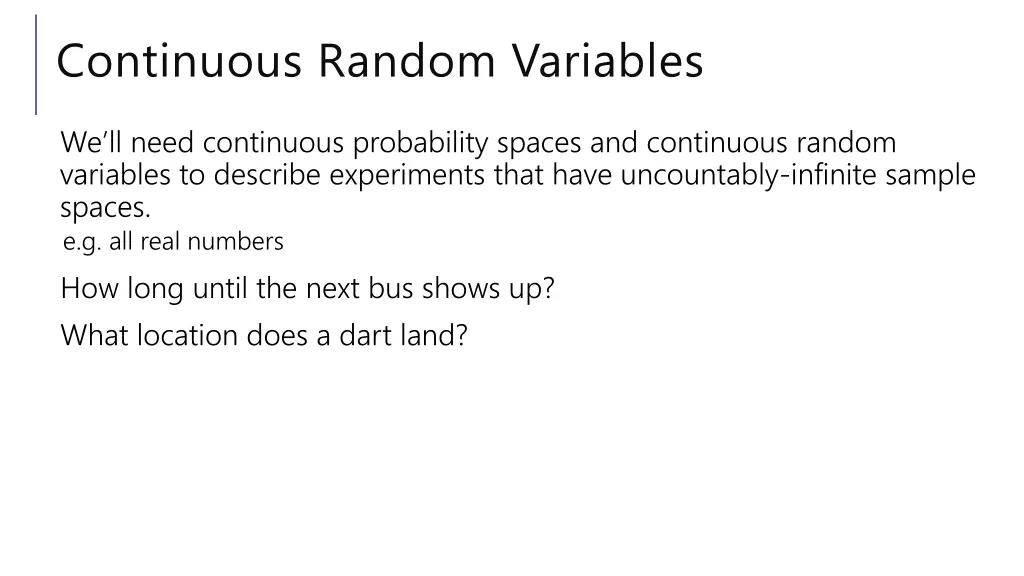 continuous random variables 1