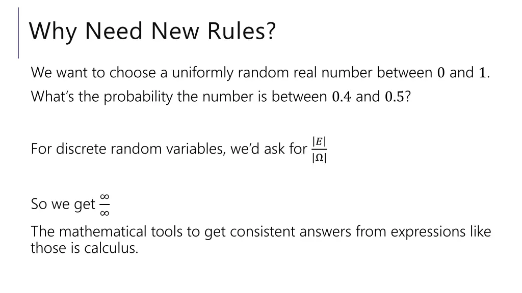 why need new rules
