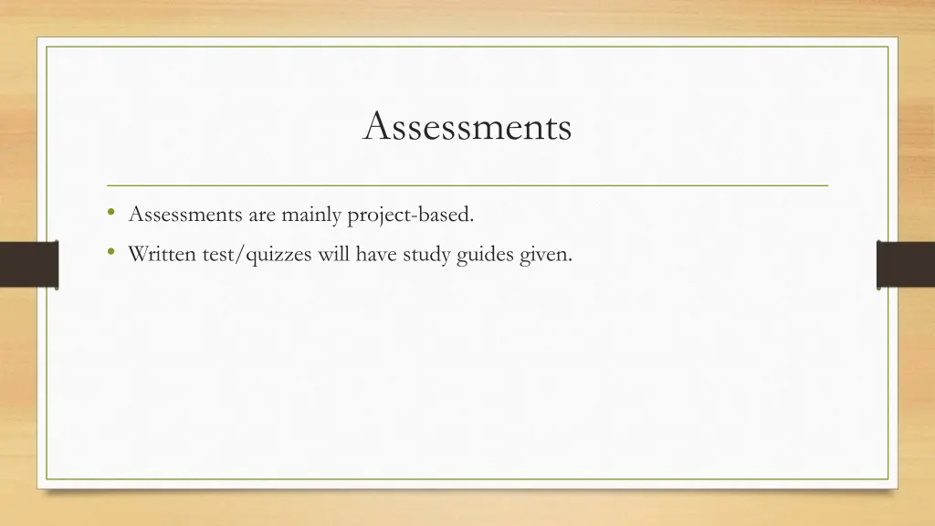 assessments