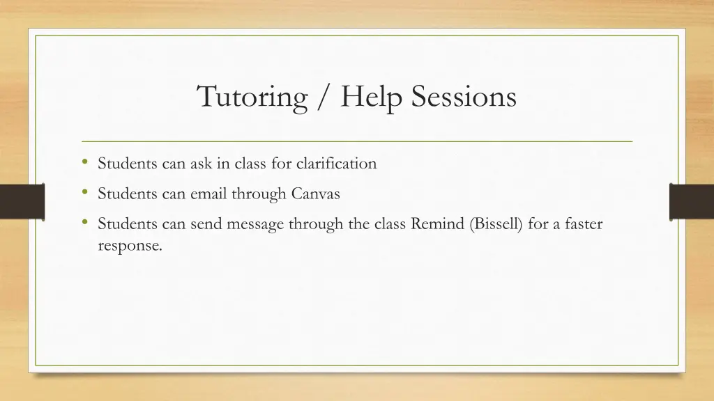 tutoring help sessions