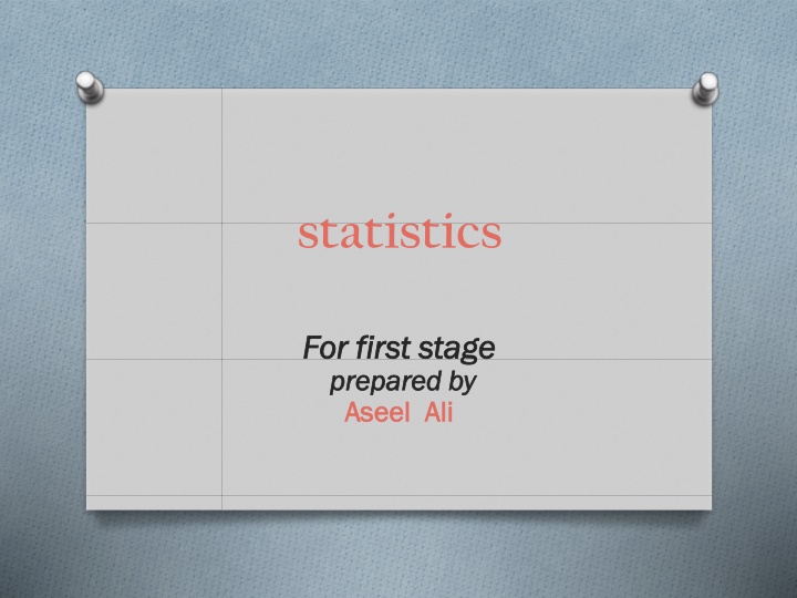 statistics
