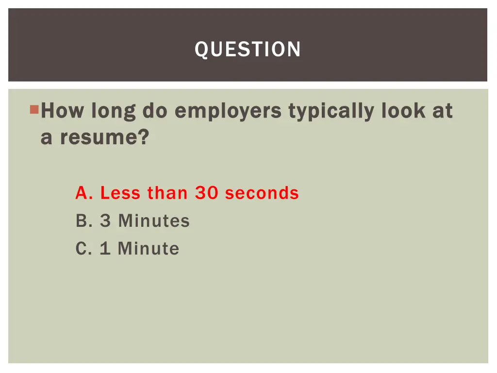 question 1