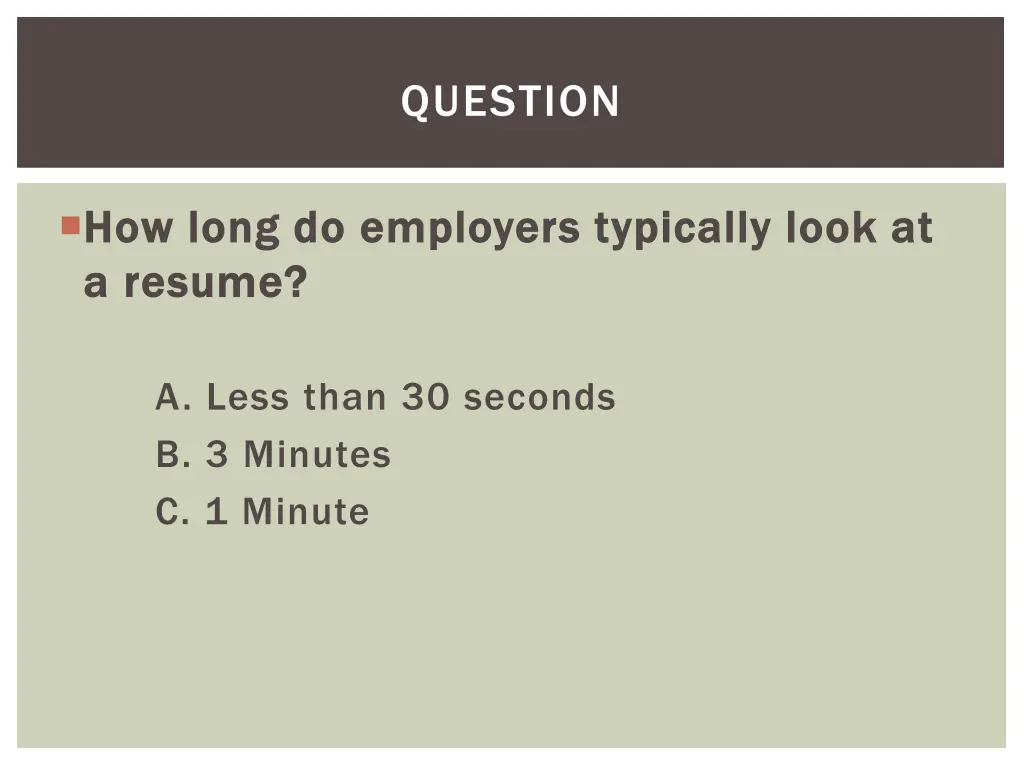 question