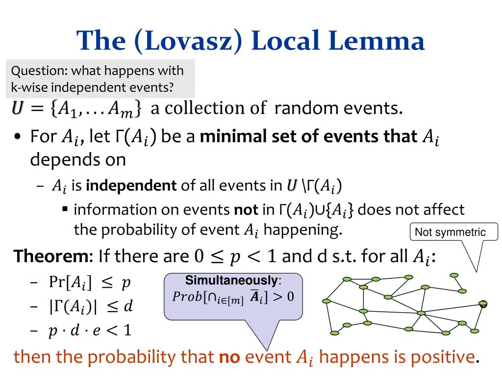 the lovasz local lemma 1