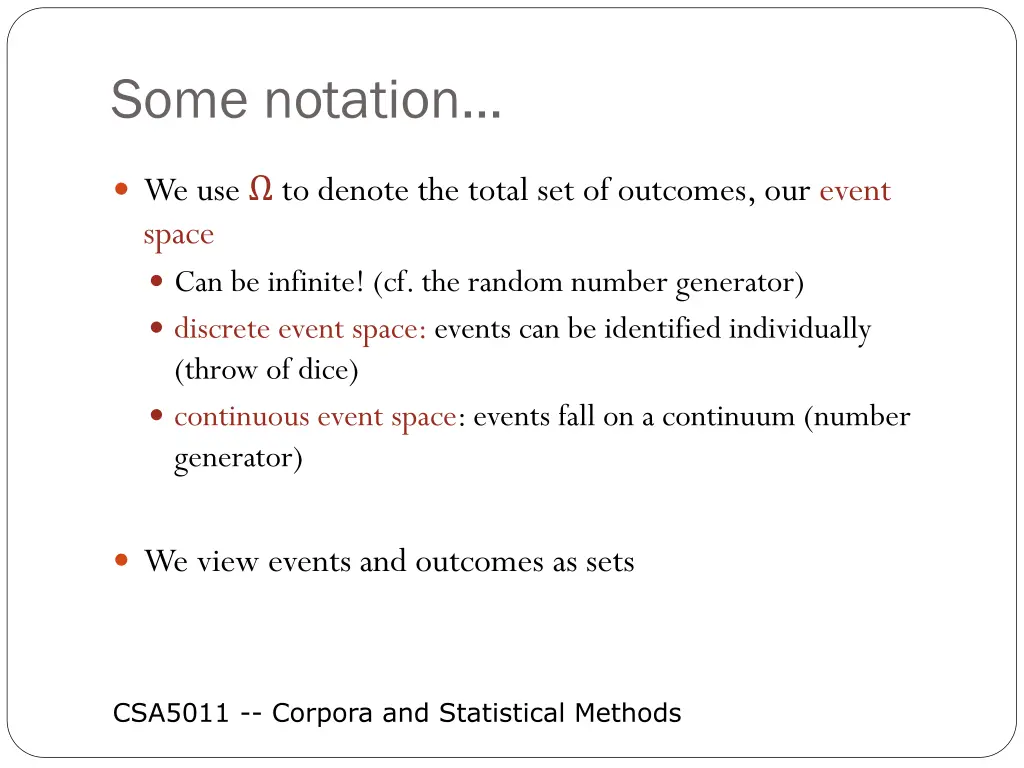 some notation