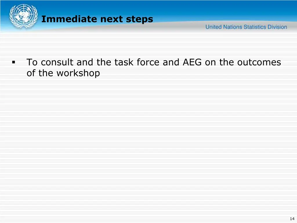immediate next steps