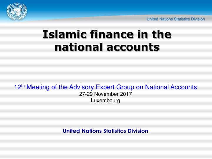 islamic finance in the national accounts