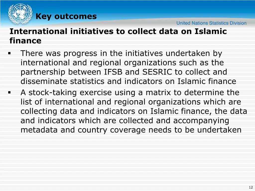 key outcomes 7