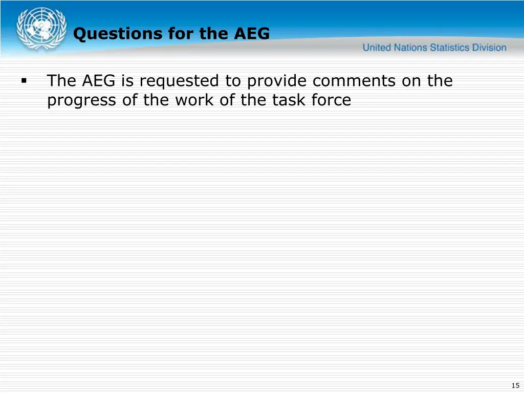 questions for the aeg