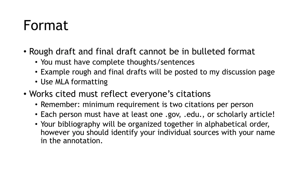 format
